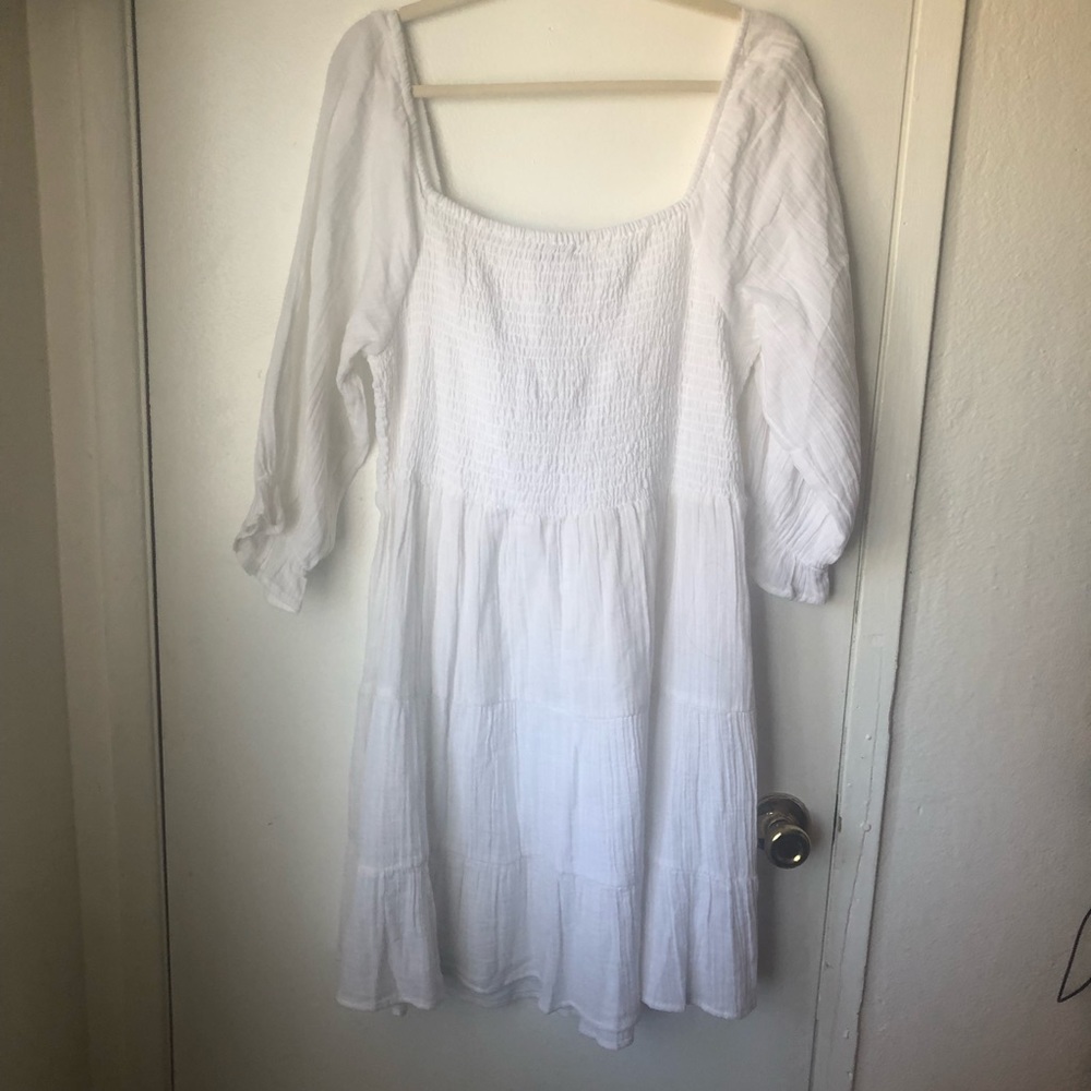 Bohemian style white dress